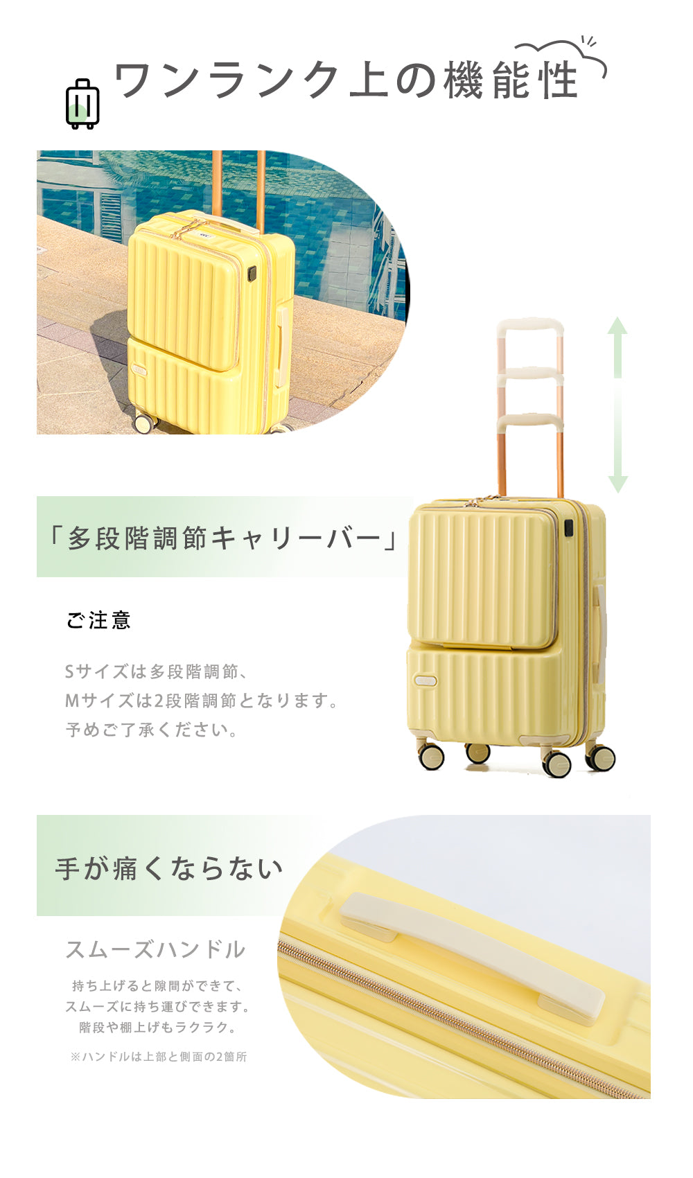 バージョンアップ! 前開き スーツケース USBポート付き キャリーケース Sサイズ キャリーバッグ 5カラー選ぶ フロントオープン 1-3日用 泊まる 軽量設計 大容量 多収納ポケット トランク 修学旅行 海外旅行 SBOXWAKUト 国内旅行 送料無料