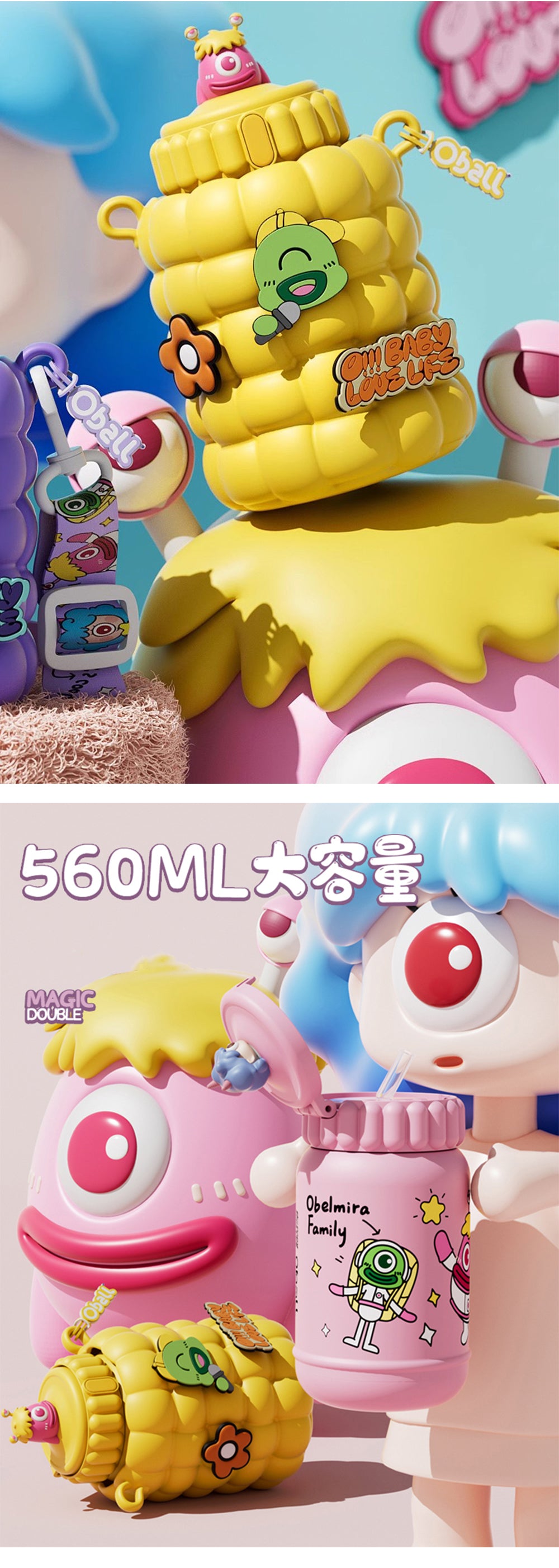 水筒 キッズ 子供用 子ども 水筒 560ml ストロー 子供 ステンレス カバー 肩紐 水筒 スヌーピー コップ 直飲み 魔法瓶 水筒 子供 ワンタッチ ストロー カップ キッズ かわいい こども ステンレスボトル 保温 保冷