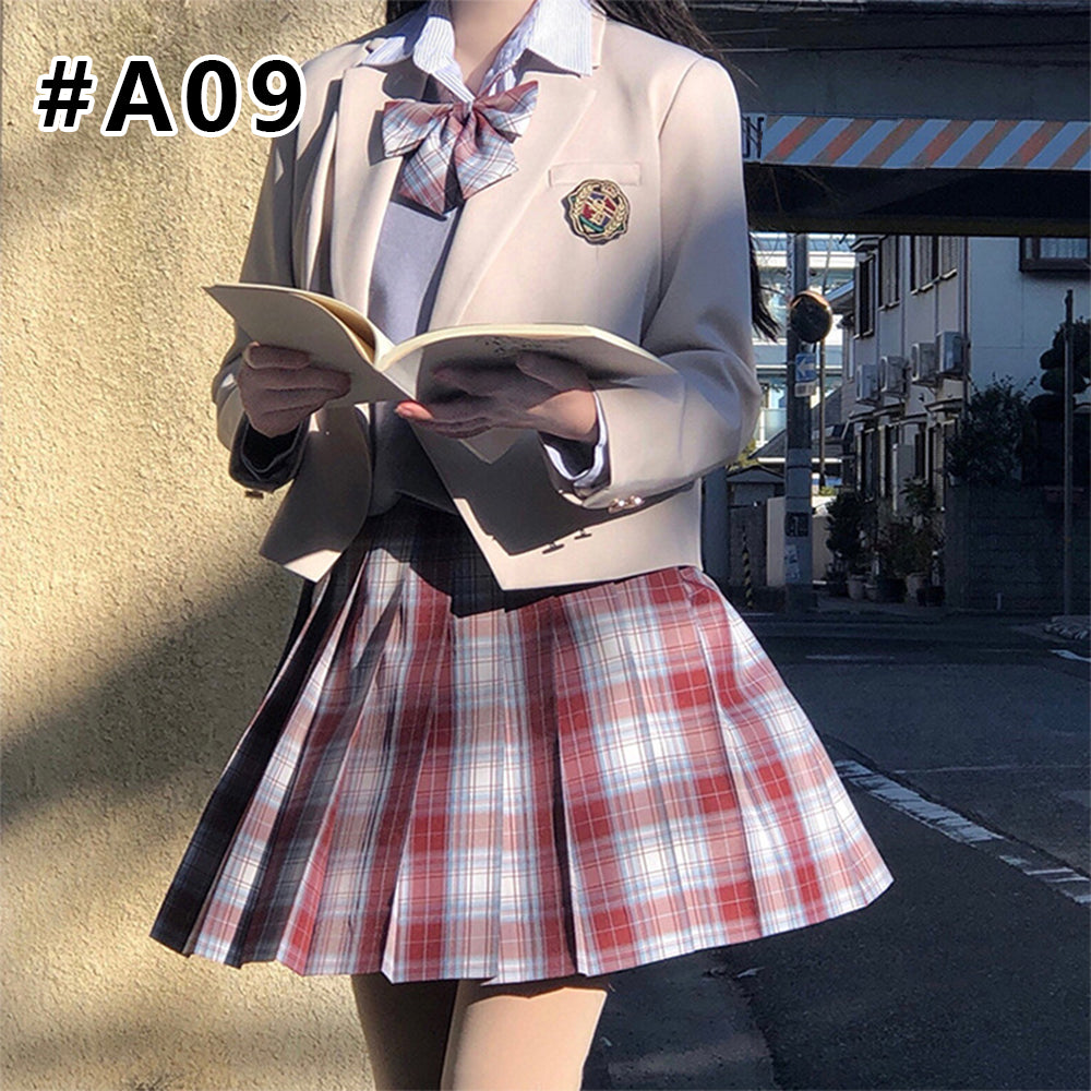 入学式 卒業式 スーツ 女の子 6点セット小学生 子供服 中学生 高校生 大きいサイズ ジャケット ブラウス スカート リボン エンブレム フォーマルスーツ 卒服 ジュニアスーツ ブラックフォーマル 卒業式服 お受験 発表会 送料無料XS S M L 2L 3L