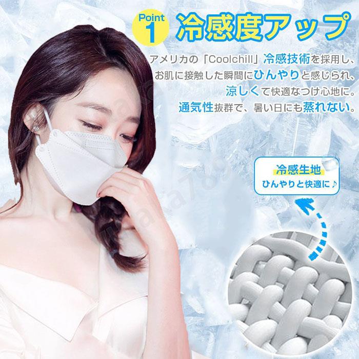 冷感マスク 不織布 立体 マスク 冷感不織布マスク 接触冷感 マスク夏用 マスク 個包装 50枚 入 血色カラー 3D 4層立体構造 PFE/BFE/VFE99%以上カット大人用 使い捨てマスク3d 平ゴム 夏用マスク 小顔 口紅がつきにくい 小さめ マスク