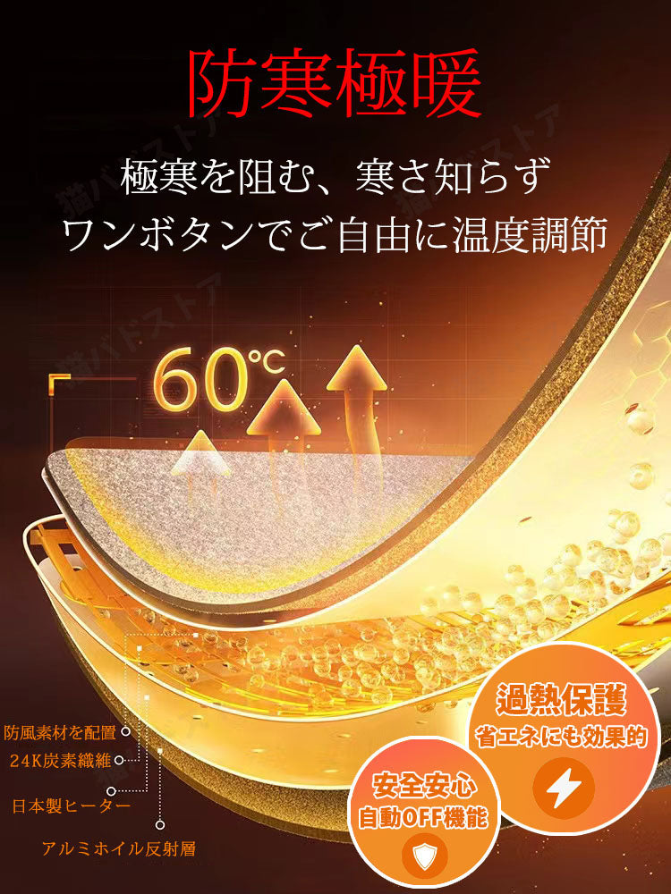 ホット足入れヒーター ROASICEE 電気足温器 足温機 脚温器 脚温機 PSE認証済み 速熱 ホット 脚入れ ヒーター カーペット 足元 フット ウォーマー カーペット 洗濯可 寒さ対策 低電圧 遠赤外線 安全安心